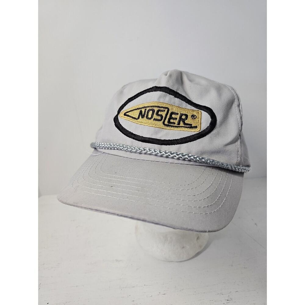 Vintage Nosler Bullets Gray Snapback Hat Dad